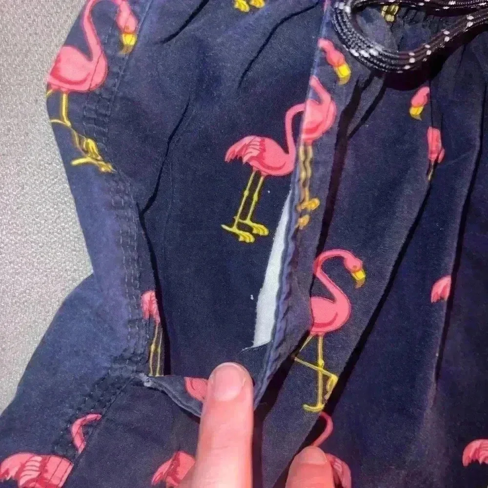 ❗️NWOT: Huntington Beach Club Flamingo Pocket Shorts - Picture 4 of 5